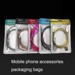 100PCS XC-0014 USB Data Cable Packaging Bags Pearl Light Ziplock Bag, Size: - Image 4