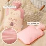 ZS103 Cartoon Plush Water-filled Hot Water Bags Explosion-proof Leak-proof Warming Water Bottle, Spec: - Image 3