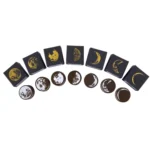 Moon Phase Series Handbook Decoration DIY Wooden Stamp - Image 2