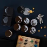 Moon Phase Series Handbook Decoration DIY Wooden Stamp - Image 4