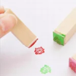 2 Sets D25 12PCS/Set Wooden Cartoon Handbook Decoration Stamps - Image 5