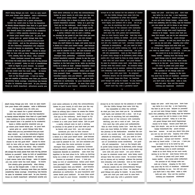 1 Sets Handbook DIY Vintage Text Sticker Material Pack