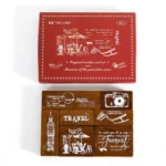 MOCARD 7 In 1 Wooden Stamp Set Handbook DIY Material