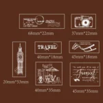 MOCARD 7 In 1 Wooden Stamp Set Handbook DIY Material - Image 6
