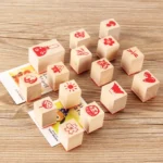 4 Sets 121 Cartoon Handbook Decoration Wooden Seals Diary Decoration Stamps - Image 2