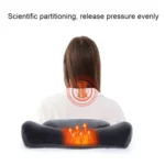 3D Slow Rebound Memory Foam Heating Massage Pillow - Image 5