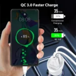 LDNIO C511Q 36W QC 3.0 Phone Fast Charger Dual-USB Ports Smart Car Charger - Image 5