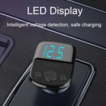 LDNIO C706Q QC3.0+AUTO-ID Car Bluetooth FM Music Digital Display Car Charger - Image 3