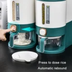 One Button Press Insect Proof Sealed Moisture Proof Fresh Rice Storage Bin - Image 5