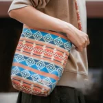 Maden YS2208825 Retro National Canvas Barrel Bags Dual Use Messengers Bag