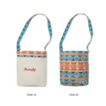 Maden YS2208825 Retro National Canvas Barrel Bags Dual Use Messengers Bag - Image 2
