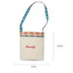 Maden YS2208825 Retro National Canvas Barrel Bags Dual Use Messengers Bag - Image 3