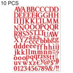 10 PCS Waterproof Alphabet DIY Handbook Sticker Gift Decoration Office Sticker