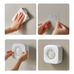 Large Capacity Kitchen Cling Wrap Organiser Wall Mounted Shower Cap Storage Shelf - Image 6