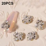 20 PCS Nail Jewelry Stacked Diamond Nail Sticker Accessories