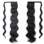MST08 Adhesive Tie-On Wigs Ponytail Fluffy Long Curly Wigs High-Ponytail
