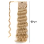 MST08 Adhesive Tie-On Wigs Ponytail Fluffy Long Curly Wigs High-Ponytail - Image 3