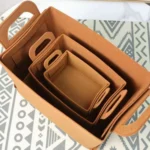 Home Clutter Felt Folding Storage Baskets - Image 4