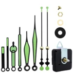Shaft Length 18.5mm Quartz Clock Silent Movement + Luminous Hands DIY Kit,Spec: Movement +817
