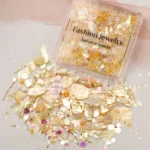3 Boxes Nail Decorations Shell Sequins Nail Jewelry