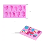 G114 Candy Lollipop Ice Cream Shape Silicone Mold Chocolate Biscuits Cake Decoration - Image 3