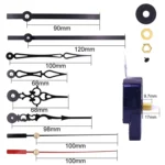 Shaft Length 17mm Quartz Clock Movement + 3 Sets Hands DIY Kit - Image 3