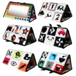 Baby Hanging Toy Foldable Baby Vision Training Pattern Mirror - Image 5