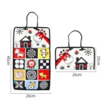 Baby Hanging Toy Foldable Baby Vision Training Pattern Mirror - Image 2