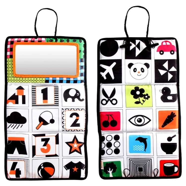 TBD0603104901_B2.webp Baby Hanging Toy Foldable Baby Vision Training Pattern Mirror - Image 3