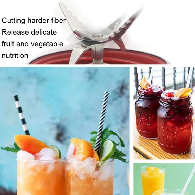 TBD06031067_3.webp 50 PCS CA-5408 Portable Fruit Juicer 4 Leaf Vertical Teeth Blade Stainless Steel Mixing Blade - Image 4