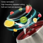 50 PCS CA-5408 Portable Fruit Juicer 4 Leaf Vertical Teeth Blade Stainless Steel Mixing Blade - Image 5