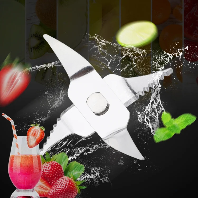 TBD06031067_5.webp 50 PCS CA-5408 Portable Fruit Juicer 4 Leaf Vertical Teeth Blade Stainless Steel Mixing Blade - Image 6