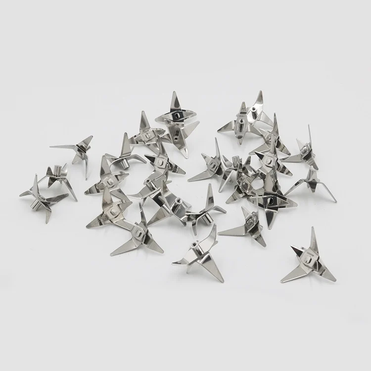 TBD06031071_1.webp 50 PCS CA-22 Short Axis Six Leaf Mixing Knife Juicer General Accessories Stainless Steel Blade - Image 2