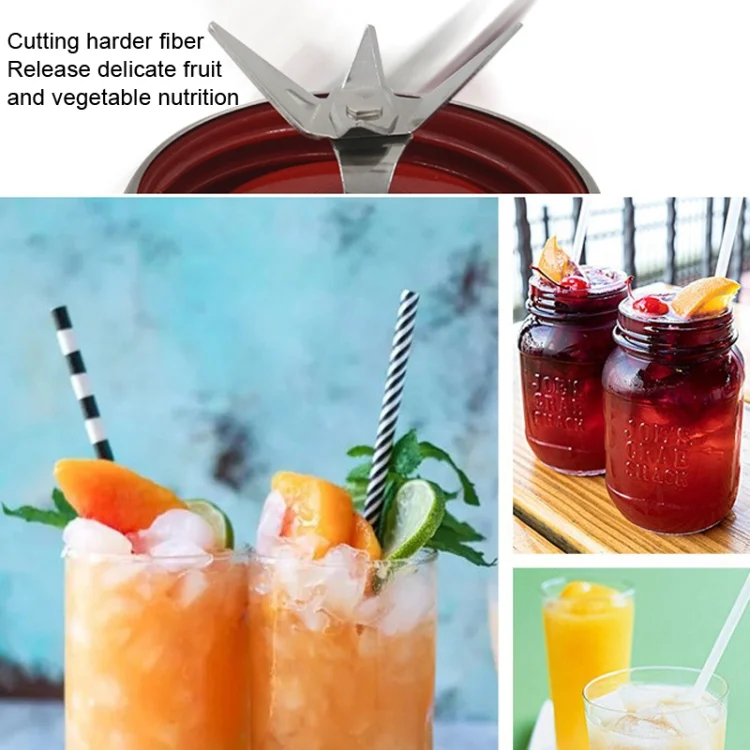 TBD06031071_2.webp 50 PCS CA-22 Short Axis Six Leaf Mixing Knife Juicer General Accessories Stainless Steel Blade - Image 3