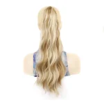 P96 Clip-On Wig Long Ponytail Water Ripple Long Curly Wig - Image 5