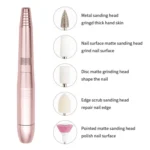USB Plug Aluminum Nail Drill Machine Electric Manicure Milling Cutter Set - Image 3