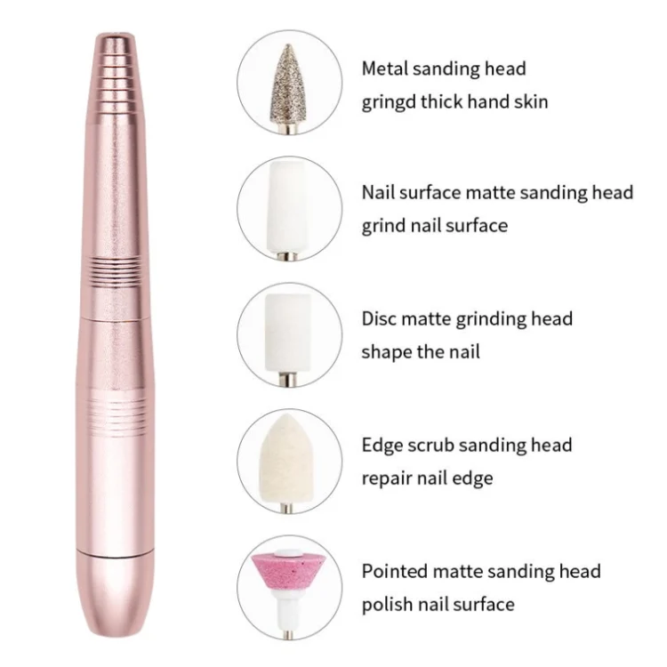 TBD0603109901_B2.webp USB Plug Aluminum Nail Drill Machine Electric Manicure Milling Cutter Set - Image 3