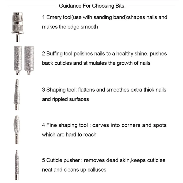 TBD0603109901_B3.webp USB Plug Aluminum Nail Drill Machine Electric Manicure Milling Cutter Set - Image 4