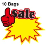 10 bags 25x19cm Explosion Sticker Product Price Tag Supermarket Price Label
