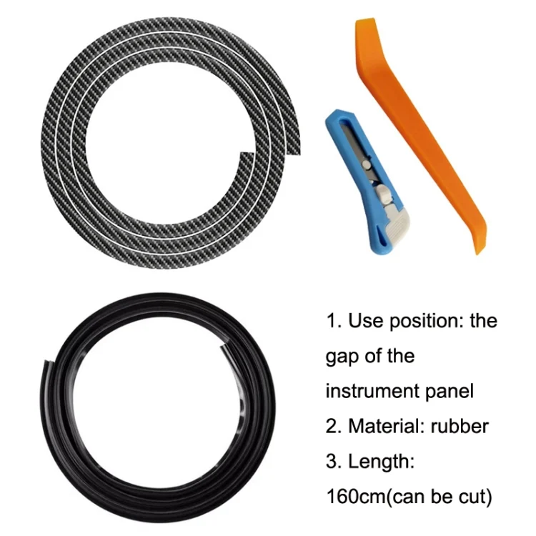 TBD0603112601_B1.webp Car Elastomer Seal Rubber Strip Instrument Panel Leakproof Dustproof Soundproof Universal - Image 2