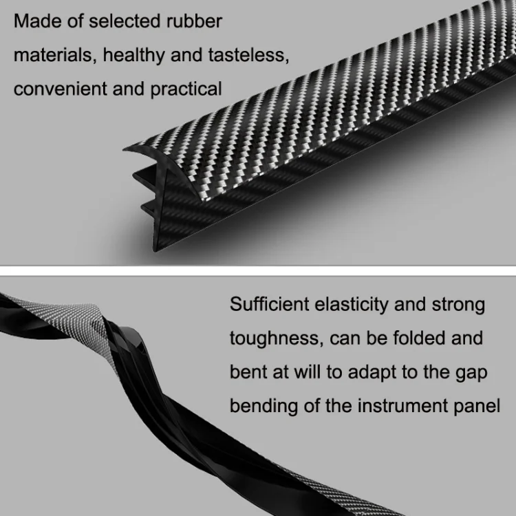 TBD0603112601_B3.webp Car Elastomer Seal Rubber Strip Instrument Panel Leakproof Dustproof Soundproof Universal - Image 4