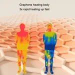 JSB-1 Graphene Heating Pad Timed Water Washing Electric Blanket, Size: - Image 6