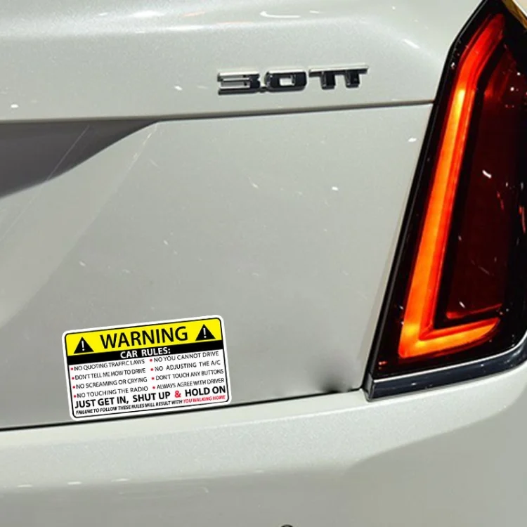 TBD0603118201_B3.webp Car Safety Warning Rules Sticker - Image 4