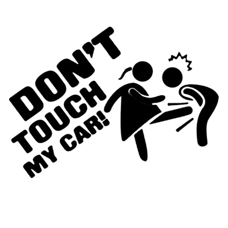 TBD0603118501A_1.webp 10 PCS Car Sticker Do Not Touch My Car Personalised Reflective Warning Sticker - Image 5