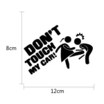 10 PCS Car Sticker Do Not Touch My Car Personalised Reflective Warning Sticker - Image 2