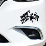 10 PCS Car Sticker Do Not Touch My Car Personalised Reflective Warning Sticker - Image 4