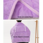 USB Electric Blanket Single Crystal Fleece Winter Warm Heating Blanket - Image 4