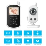 UU24 2.4 Inch Wireless Baby Monitor Camera Temperature Monitor 2 Way Audio VOX Lullaby - Image 2