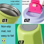 Cartoon Thermal Insulation Cup 316 Stainless Steel Coffee Mug Water Cup, Capacity: - Image 4