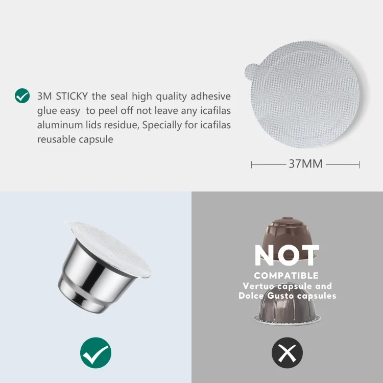 TBD0603127301_B1.webp iCafilas Disposable Coffee Capsule Aluminum Foil Self-adhesive Closure Film - Image 2